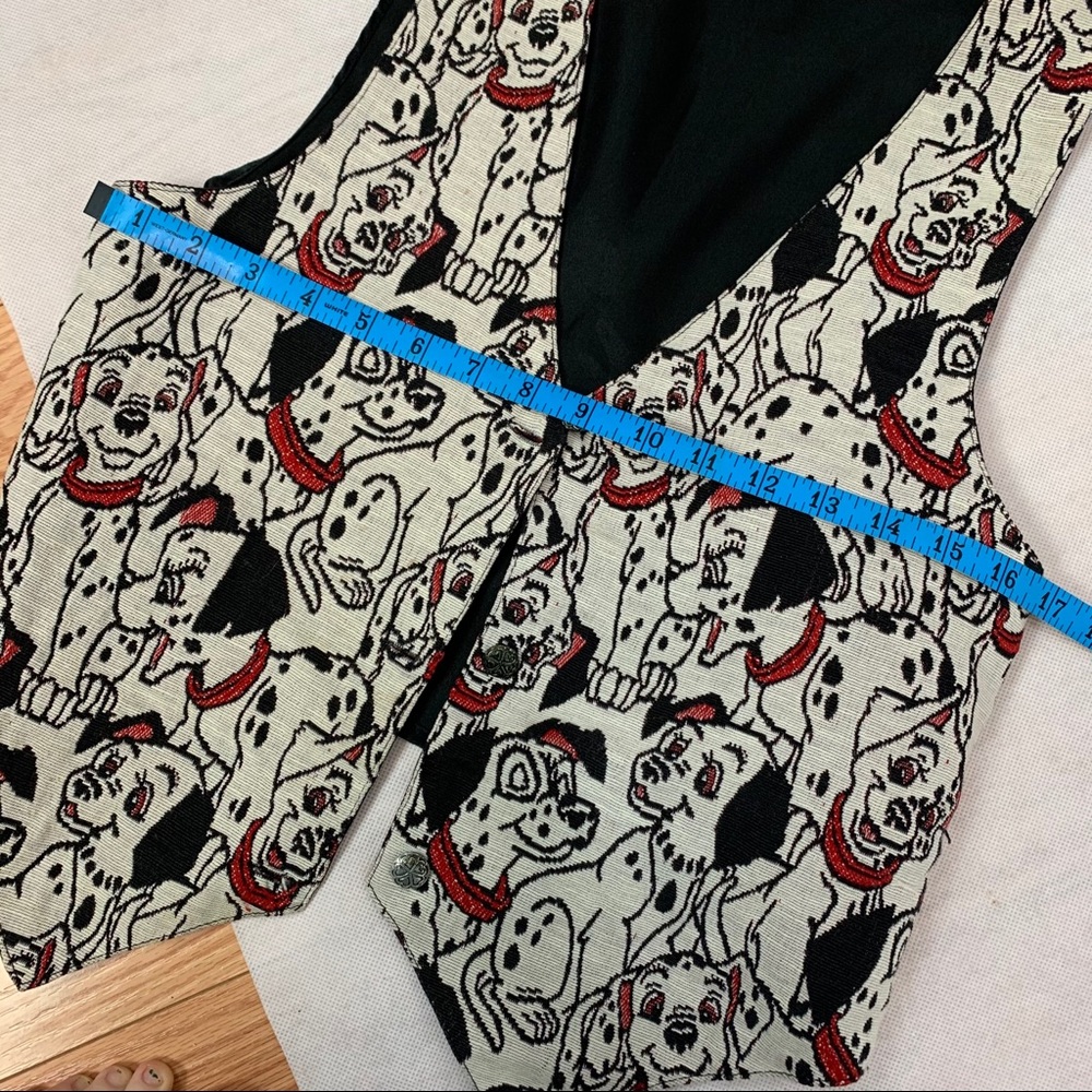 Vintage 90s Disney Vest 101 Dalmatians S - Picture 8 of 9